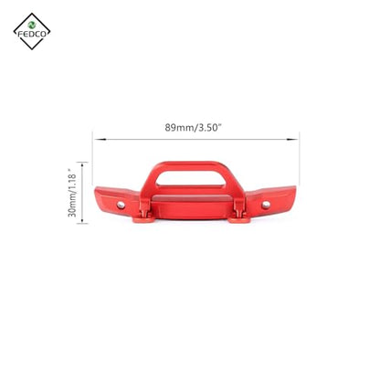 SCX24 Front Bumper Metal Bumper For Axial SCX24 Upgrades C10 Bronco Deadbolt 1/24 RC Crawler