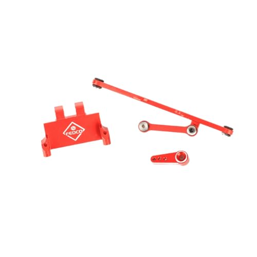 SCX24 Servo Mount Adjustable Steering Link and 15T Servo Arm Horn Set for Axial SCX24 Upgrade Parts Gladiator Bronco C10 JLU Deadbolt GX470 1/24 RC Crawler