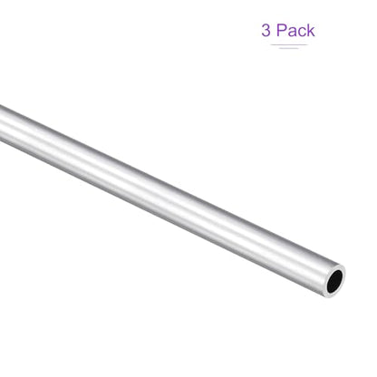 DMiotech 3Pack (8mm OD x 6mm ID) 6063 Aluminum Round Tube 300mm Length Industry Metal Tubing for Machinery Frame Construction DIY Projects - size: 8mm x 6mm x 300mm