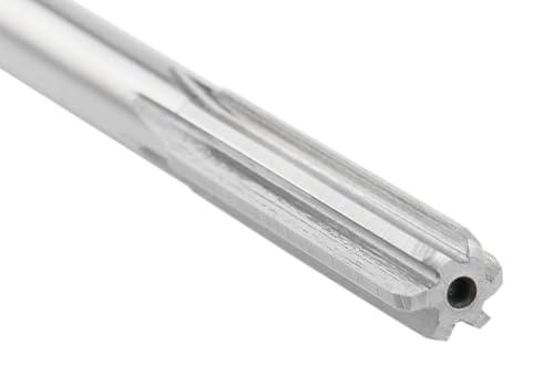 Accusize Industrial Tools Chucking Reamer, 8.0 mm, 0400-5080 | 8.0 mm ANSI HSS M2 Straight Shank Straight Flute Chucking Reamers, Right Hand, 7.04 mm Shank, 6 Flute, 6" OAL - size: 8.0 mm