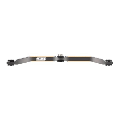 INJORA Brass Steering Link for 1/18 RC Crawler TRX4M Upgrade, 12g (Grey) - color: Grey