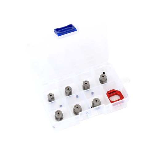 RCAWD 40CrMo Pinion Gear 16T 17T 18T 19T 20T 21T 22T, 50% Strength Upgrade, Motor Gear for Losi 1/12 RC Racecar On-Road Car & ARRMA Typhon Granite Mojave Grom
