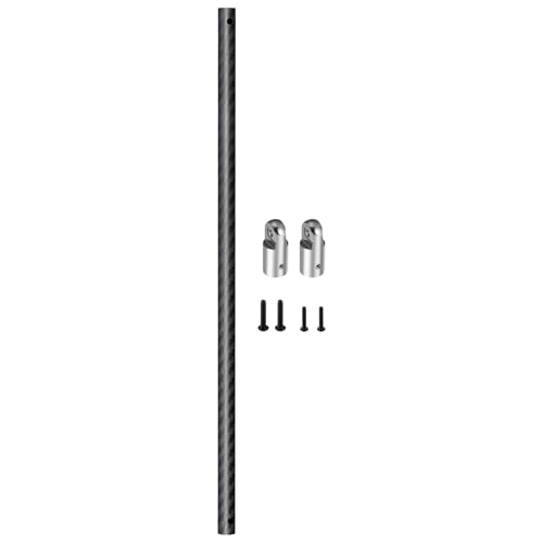 Que-T 1/8 RC Carbon Fiber Center Brace Bar for Arrma Vendetta Infraction 3S BLX Central Chassis Support Bar Upgrade (Black & Silver) - color: Black & Silver