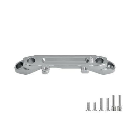 GPM Front Upper Shock Tower Brace 6061-T6 Alloy for Axial SCX10 III Jeep JLU CJ-7 Ford Bronco Chevy K10 Rock Crawler (Gray) - color: Gray