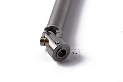 Aluminium Universal Drive Shaft Upgrades Accessories for 1/10 SCX10 RC Car Truck Rock Crawler 110-155 mm(2PC)