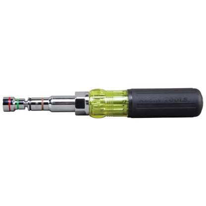Klein Tools 32807MAG 7-in-1 Nut Driver, Magnetic Driver has SAE Hex Nut Sizes 1/4 to 9/16-Inch, Cushion Grip Handle for Added Torque - style: 7-in-1 Nut Driver