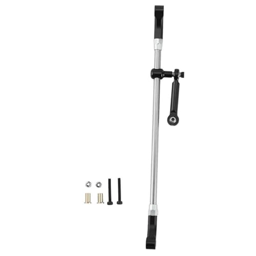 RC Tie Link Rods Compatible with Losi for LMT 1/8 RC Car Truck Upgrade Parts Accessories Aluminum Alloy Steering Linkage Set Link Rod(Black) - color: Black