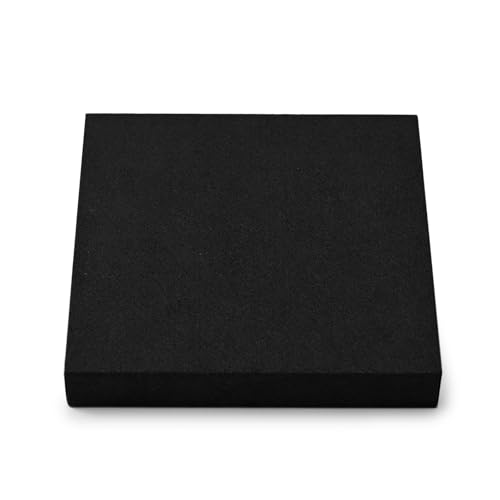 Oirlv Black Microfiber Jewelry Stud Earring Tray | Soft Premium Microfiber Material, 5.51"X5.51"X0.79" with Stud Earring Slots, Elegant Black Finish, Perfect for Retail - style: P13718