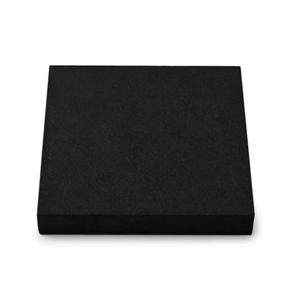 Oirlv Black Microfiber Jewelry Stud Earring Tray | Soft Premium Microfiber Material, 5.51"X5.51"X0.79" with Stud Earring Slots, Elegant Black Finish, Perfect for Retail - style: P13718