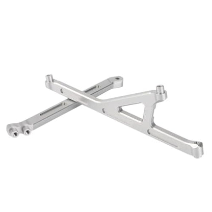 RC Parts Compatible with Losi Lasernut U4 1/10 RC Car for Rock for Racer for Buggy Parts Accessories 2Pcs Metal Front Rear for Chassis Support Set