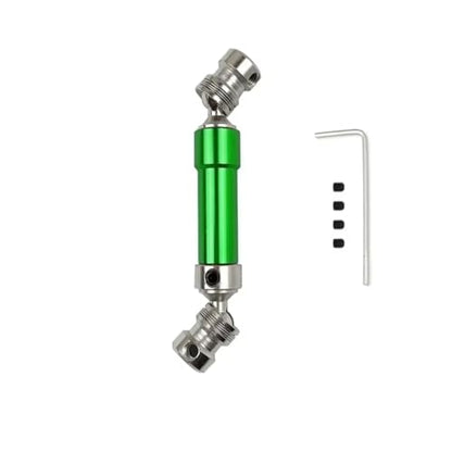 For WLtoys 12428 12423 1/12 RC Car For Buggy Parts 1PC 80mm Metal Rear CVD Drive Shaft Upgrade Accessories RC Car Transmission Shaft(Green) - color: Green