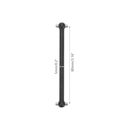 RC car Components Compatible with Losi for LMT LOS242049 LOS04027 LOS04021 LOS04024 1/8 RC Car Parts Steel Rear Dogbones Drive Shaft 5x87mm(Black) - color: Black