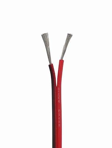 TUOFENG 18 AWG Silicone Wire - 66ft 2 Conductor Parallel Wire | Ultra-flexible 2-pin tinned copper wire (18 AWG). High temp resistant . Ideal for LED strips & RC DIY. - size: 18 AWG 2 Parallel Wire 66ft