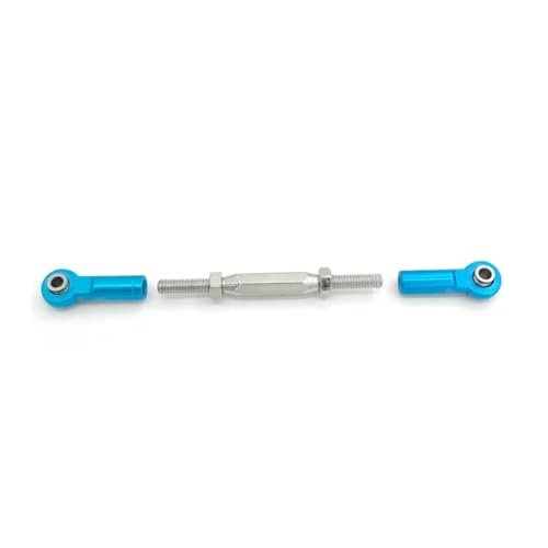 Compatible with Traxxas for Slash 4X4 2WD 1/10 RC Car Upgrade Parts 1 Set MetalTurnbuckle Camber Link End Adjustable Kit Linkage - color: Sky Blue