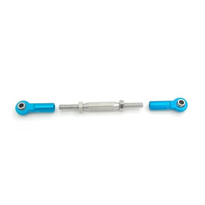 Compatible with Traxxas for Slash 4X4 2WD 1/10 RC Car Upgrade Parts 1 Set MetalTurnbuckle Camber Link End Adjustable Kit Linkage - color: Sky Blue