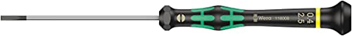 Wera 2035/6 Kraftform MicroSlotted/Phillips Electronics Screwdriver Set and Rack, 6-Piece - size: Slotted: 2.5x80 mm, 3x80 mm, 3.5x80 mm, 4x80 mm