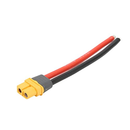 HUIOP XT60H Plug Female Connector Durable Copper 12AWG Cable for RC Lipo Battery FPV Drone Safety Kit for Various RC Model Cars, Airplanes, Boats