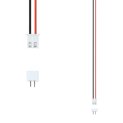 20Pairs JST-XH 2.54mm 2Pin Header Connector Kit with Male and Female Connectors Adapter 200mm 26AWG Flat Wire Cable Compatible with JST XH Plug Adapter (2P) - color: 2P