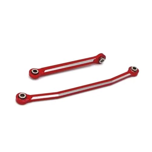 Compatible with FMS for FCX24 1/24 Rc Model Crawler Car Truck for Buggy Metal Steering Rods Steering Linkage Tie Link Upgrade Parts Kit Linkage - color: Red
