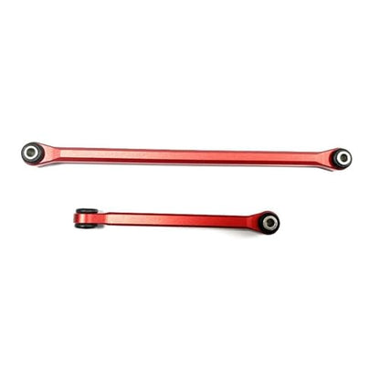 for Axial UTB18 1/18 rc Car Part Aluminum Alloy Steering Link Rod Linkage Tie Spare Parts RC Links Linkage(Red) - color: Red