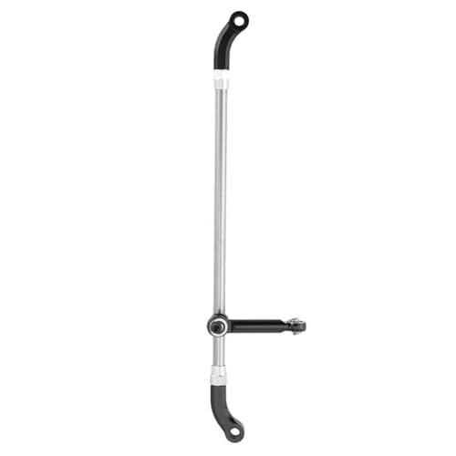 RC Tie Link Rods Compatible with Losi for LMT 1/8 RC Car Truck Upgrade Parts Accessories Aluminum Alloy Steering Linkage Set Link Rod(Black) - color: Black
