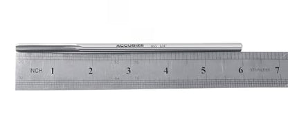 Accusize Industrial Tools 1/4'' H.S.S. Straight Shank Straight Flute Chucking Reamer, Flute Length 1-1/2'', Oal 6'', Right Hand, 6 Flute, 5015-0045 | 1/4" HSS Straight Shank Straight Flute Chucking Reamer, Flt Len 1-1/2", OAL 6", Right Hand Cut, 6 Flute,