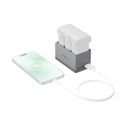 SmallRig 100W 3-Channel Battery Charger for DJI Mini5 Pro/ Mini4 Pro / Mini3 Pro/Mini 3 Intelligent Flight Batteries, Multiple Charging Modes, USB Output & Multi-Protection - 6502