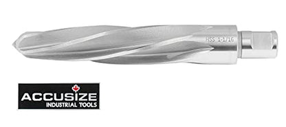 Accusize Industrial Tools 1-1/16'' H.S.S. Aligning Reamer with 3/4'' / 0.75'' Weldon Shank, Spiral Flute, 0521-1716 - size: 1-1/16 in
