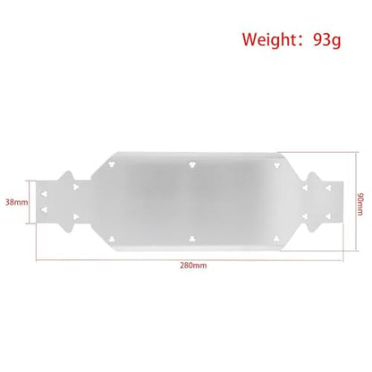 Chassis Plate Stainless Steel Underbody Guard Skid Plate Metal Bolt on Construction Suitable for RC Crawler Car Truck Terrain