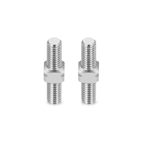 RCHUBAM 2PCS RC Turnbuckles Camber M3 Link Rod for 1/10 TRX-4 Slash 4X4 | 1 Pairs 14mm-50mm Suspension Rod,Alloy Steering Linkage Tie Rods - style: 15mm