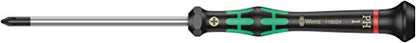 Wera 2035/6 Kraftform MicroSlotted/Phillips Electronics Screwdriver Set and Rack, 6-Piece - size: Slotted: 2.5x80 mm, 3x80 mm, 3.5x80 mm, 4x80 mm