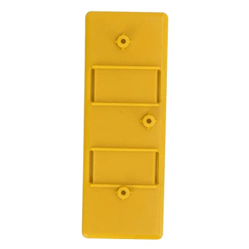 RC Plastic Battery Box, Plastic Battery Tray Case with Nylon Cable Ties, 49x145x8mm Internal Size, Lightweight Chassis Mount for SCX10 D90 90046 RC Vehicles (Yellow)