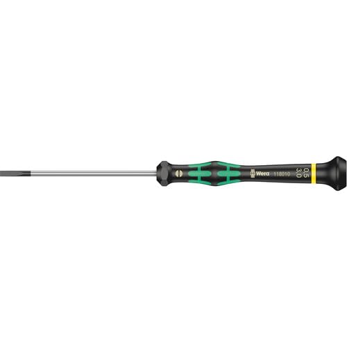 Wera 2035/6 Kraftform MicroSlotted/Phillips Electronics Screwdriver Set and Rack, 6-Piece - size: Slotted: 2.5x80 mm, 3x80 mm, 3.5x80 mm, 4x80 mm