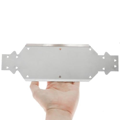Chassis Plate Stainless Steel Underbody Guard Skid Plate Metal Bolt on Construction Suitable for RC Crawler Car Truck Terrain