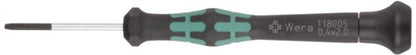 Wera 05118005002 Kraftform Micro 2035 Slotted Electronics Precision Screwdriver, 2mm Head, 40mm Blade Length - size: Slotted 2mm Head , 40mm Blade