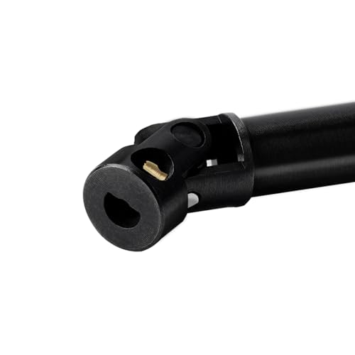 2PCS Hard Steel Extended Longer Drive Shafts with D Shaped Hole for Axial AX24 XC-1 (Match Upgraded Extended Chassis Suspension Links) - style: Longer Drive Shafts