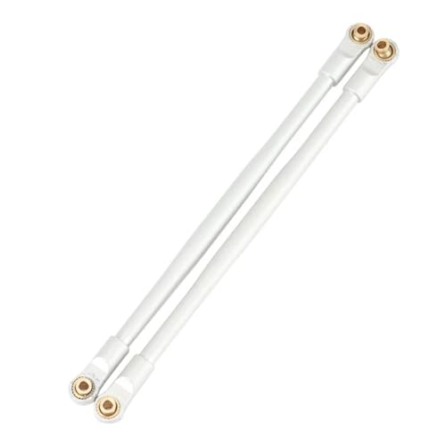 RC Tie Link Rods Compatible with AXIAL for RBX10 for Ryft 1/10 RC Crawler Upgrade Parts Accessories 6 Pcs Metal Link Rod Linkage Pull Rod Set(White) - color: White