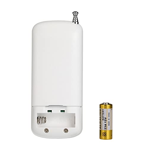 QIACHIP 433MHz Wireless Remote Control Switch Mini Receiver Built-in Learning Code 1527 Decoding 4 Channel Output with 656 FT Long-Distance 4-Button Transmitter White - style: 4-button remote + receiving module