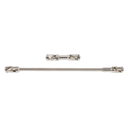 1/10 RC Drive Shaft - 68-229mm Cut-to-Length Stainless Steel Driveshaft Kit for TRX4 TRX6 SCX10 Capra - 2PCS CNC Machined Universal Joint Shafts with M4 Screws (Black) - color: Black