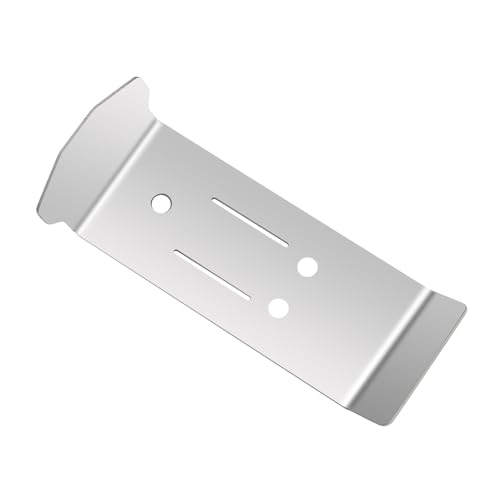 Stainless Steel Skid Plate Guard Chassis Guard Compatible with 1/16 Mini-Maxx