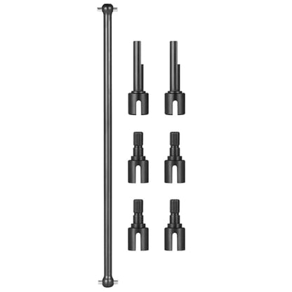 RC Car Transmission Shaft For Tamiya 1/10 For HotShot 58391 4WD Buggy Truck RC Car Parts Center Drive Shaft Joint Drive Cup Dog Bone Transmission Shaft Accessories(Black) - color: Black