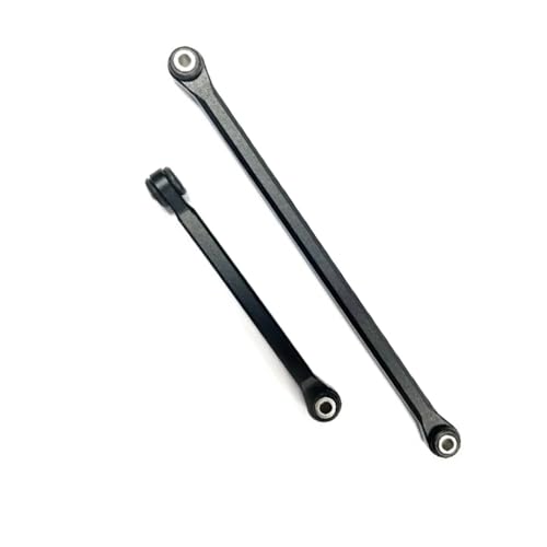 for Axial UTB18 1/18 rc Car Part Aluminum Alloy Steering Link Rod Linkage Tie Spare Parts RC Links Linkage(Black) - color: Black