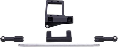 CNC Aluminium BTA Servo Mount with Hydraulic Steering Link for 1/10 RC Crawler Car VP Capra F9 Portal Axle LCG Chassis DIY Parts (Black)