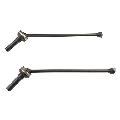 Steel Front Rear CVD Driveshaft Set for 1/8 Sledge 4WD Truck (Black) | Hardened Steel,Universal CVD,95076-4,9550 9554 9557,Monster Truck,Upgrade Parts,High Strength,Wear Resistant