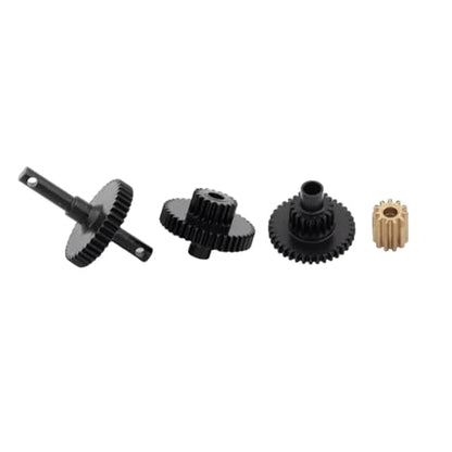 RC Upgrade Accessories for Traxxas for TRX-4M 1/18 Metal Transmission Gear Box Gearbox Housing RC Crawler Car Upgrade Parts Modified Accessories(1 Set Gears) - size: 1 set gears