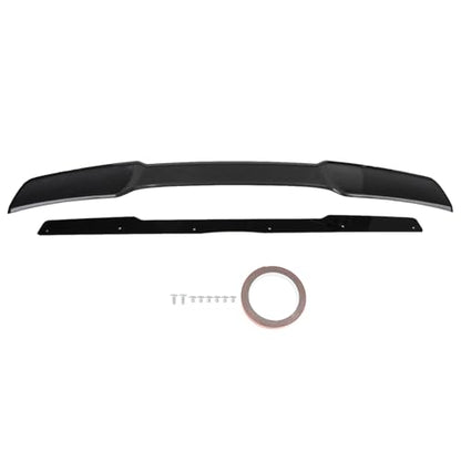 Carbon Fiber For 2005-2013 Chevy Corvette C6 ZR1 Extended Style Rear Trunk Lid Wing Spoiler Light Tinted Wicker bill, with Acrylic Plate - size: For Chevy Corvette C6 ZR1 (2005-2013)