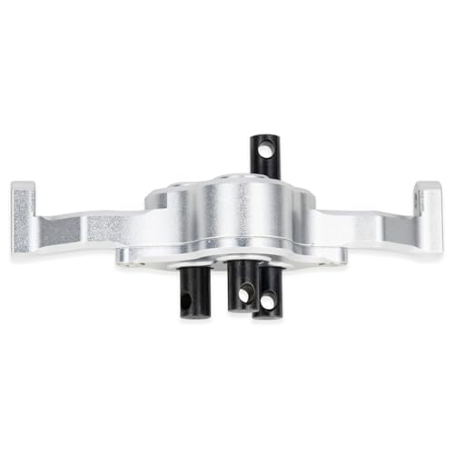 70mm Width Transfer Case with Reverse Shaft,CNC Aluminum Gearbox for 1/10 RC Crawler SCX10 MOA 1.9 Shafty LCG Chassis Cheater Rigs Comp Build Upgrade Parts (Silver) - color: Silver