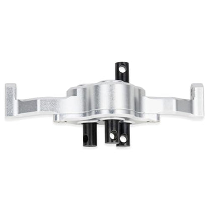 70mm Width Transfer Case with Reverse Shaft,CNC Aluminum Gearbox for 1/10 RC Crawler SCX10 MOA 1.9 Shafty LCG Chassis Cheater Rigs Comp Build Upgrade Parts (Silver) - color: Silver