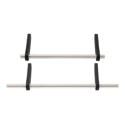 Aluminum Adjustable Front Rear Modular Bumper Mount Set for 1/10 RC Crawler Chassis LCG Rigs Comp Builds TRX4 SCX10 Gspeed Power Wagon Cliffhanger Body (Black) - color: Black