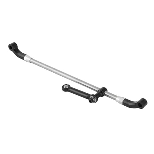 RC Tie Link Rods Compatible with Losi for LMT 1/8 RC Car Truck Upgrade Parts Accessories Aluminum Alloy Steering Linkage Set Link Rod(Black) - color: Black